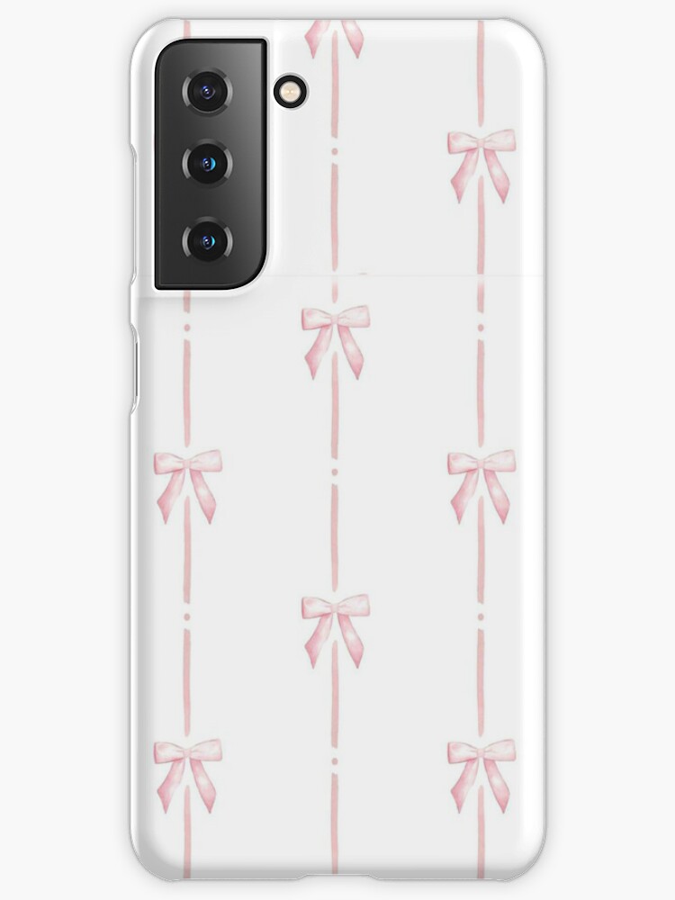 Pink bow ribbon coquette | Samsung Galaxy Phone Case