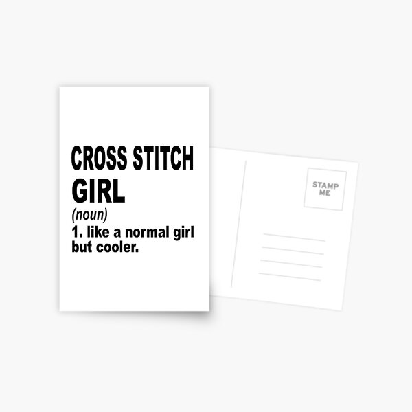 Item preview, cross stitch girl Definition,cross stitch Girl Like A Normal Girl But Cooler designed and sold by Dogs Geeky⭐⭐⭐⭐⭐.