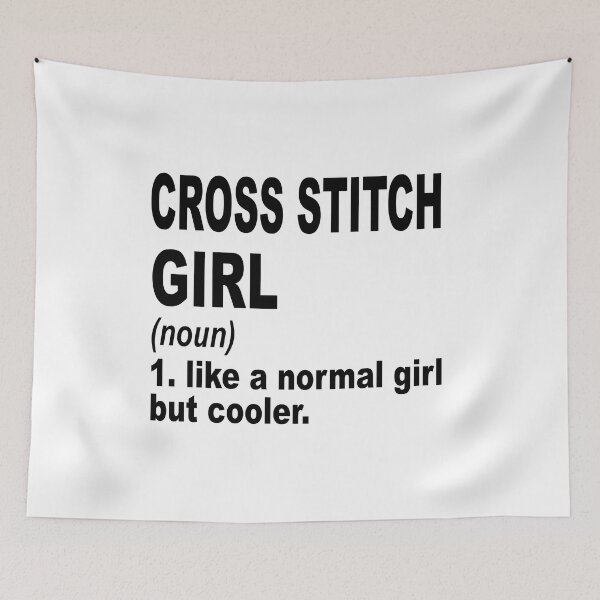 Item preview, cross stitch girl Definition,cross stitch Girl Like A Normal Girl But Cooler designed and sold by Dogs Geeky⭐⭐⭐⭐⭐.
