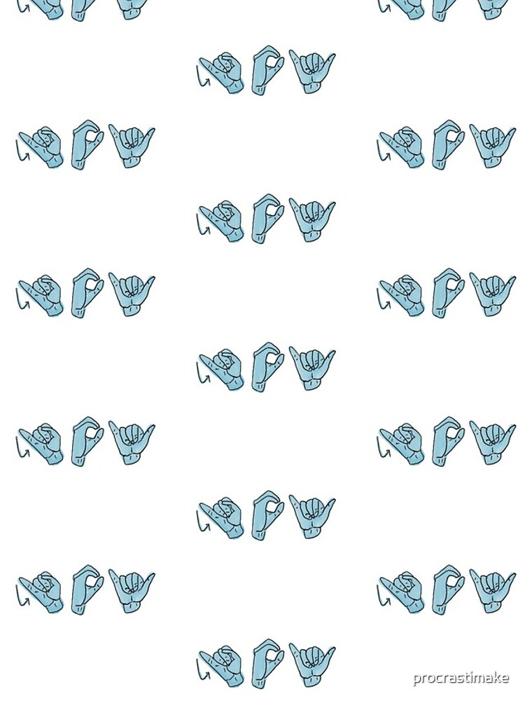 Joy ASL in blue by procrastimake