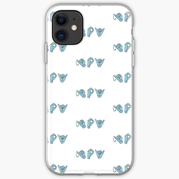 Joy ASL in blue iPhone Soft Case