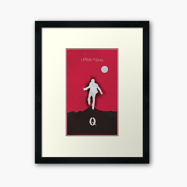 Queens of the stone age - I appear missing art (Tall) Framed Art Print