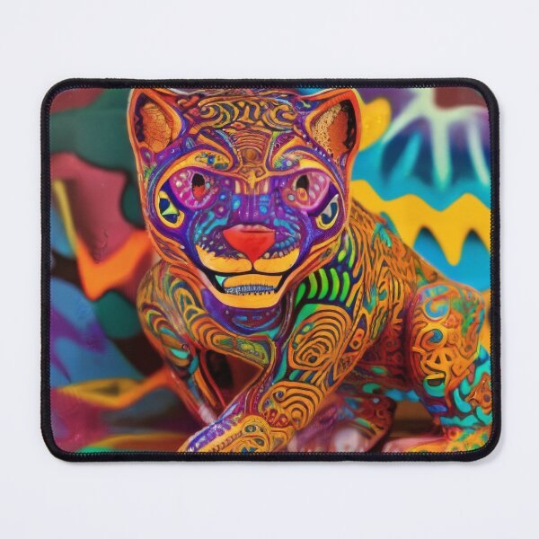 Item preview, Jaguar alebrije, AI art designed and sold by Dendros-Studio.
