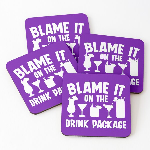 Item preview, Blame It On The Drink Package. Funny Cruise Quote, Vacation Quote, Family Cruise designed and sold by DesignHouse07.