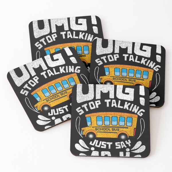Item preview, Funny Stop Talking to the Bus-Driver School Bus Design designed and sold by Madine Design.