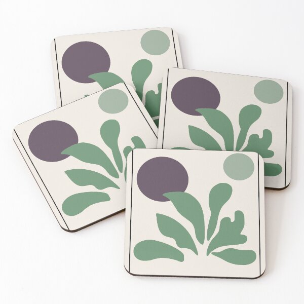 Item preview, Henri Matisse flowers, Papier Decoupes Art pastel green purple, Matisse Cutout's Wall Art, Matisse wall art designed and sold by re-make-.