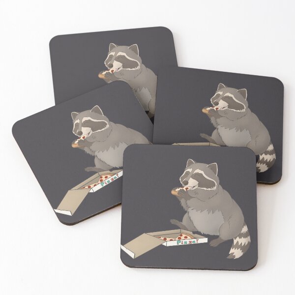 Item preview, Raccoon eating pizza designed and sold by Mehu.