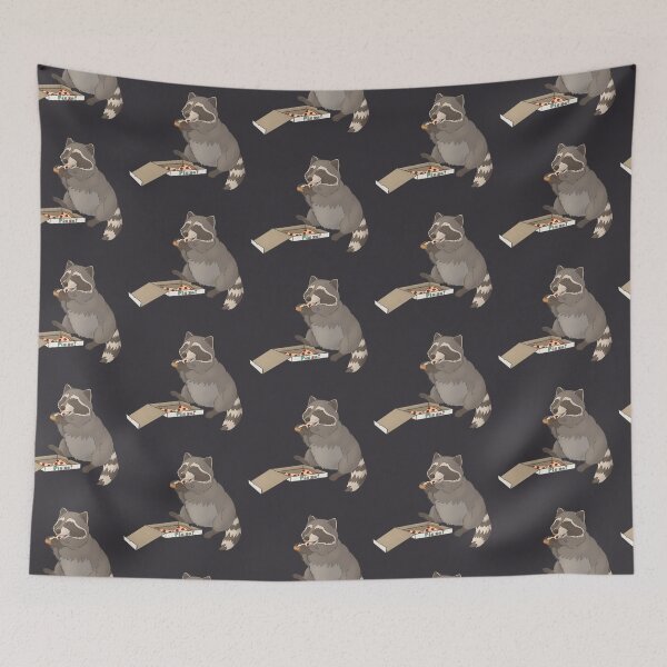 Item preview, Raccoon eating pizza designed and sold by Mehu.
