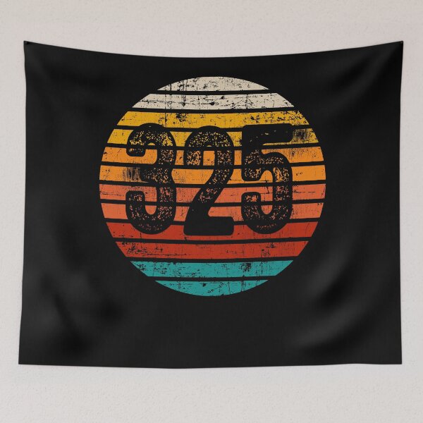 Item preview, Distressed Vintage Sunset 325 Area Code designed and sold by Gold Wings Tees.