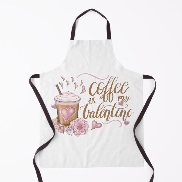 Item preview, Coffee Is My Valentine Pink Hearts designed and sold by HappyLifeCreate.