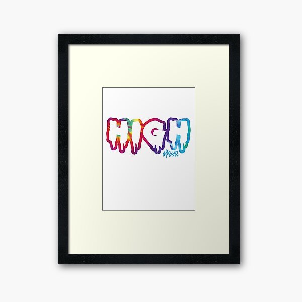 High Framed Art Print