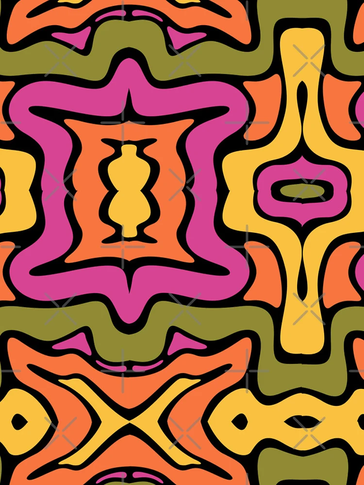 Thumbnail 4 of 4, Samsung Galaxy Phone Case, Retro Liquid Pattern designed and sold by SAM FRITA.