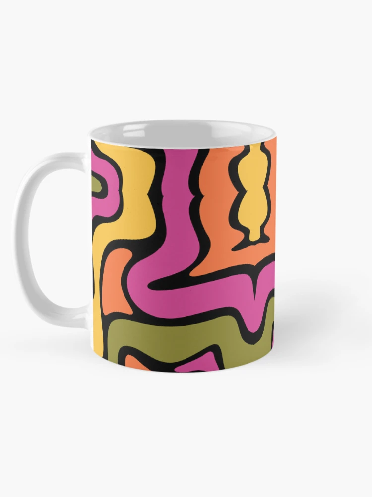 Thumbnail 5 of 6, Coffee Mug, Retro Liquid Pattern designed and sold by SAM FRITA.