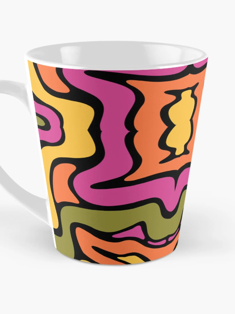 Thumbnail 3 of 4, Coffee Mug, Retro Liquid Pattern designed and sold by SAM FRITA.