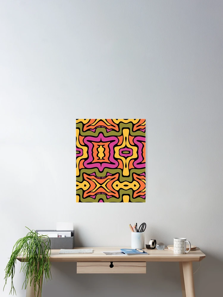 Thumbnail 2 of 3, Poster, Retro Liquid Pattern designed and sold by SAM FRITA.