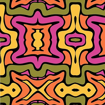 Artwork thumbnail, Retro Liquid Pattern by SAM FRITA
