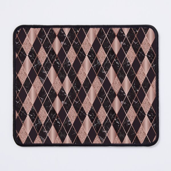 Item preview, Vector Marble Black and Ruby Rhombus Pattern designed and sold by creativeliberty.