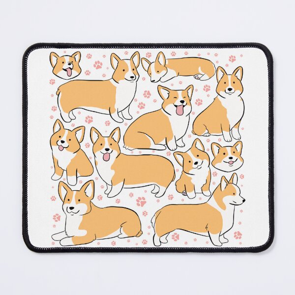 Item preview, Cute corgi illustration pattern  designed and sold by Yarafantasyart.