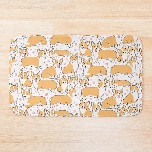 Item preview, Cute corgi illustration pattern  designed and sold by Yarafantasyart.