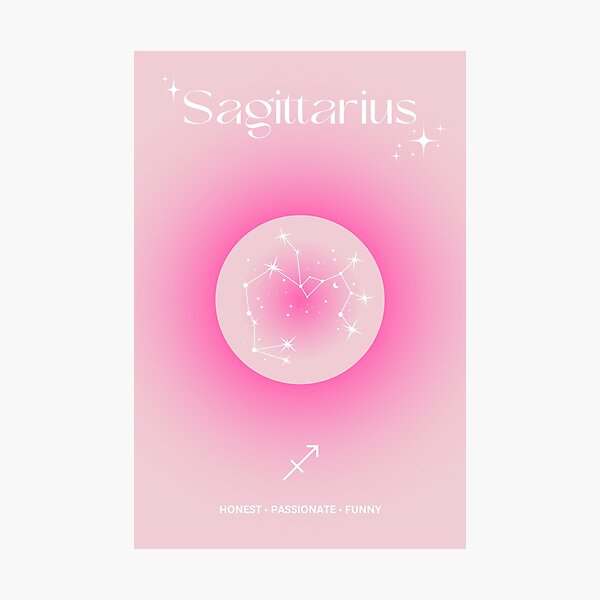 Item preview, Sagittarius Star Sign Zodiac Celestial Constellation Aura Gradient designed and sold by blazingbloom.
