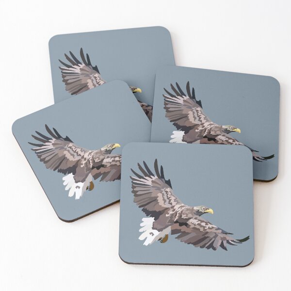 Item preview, W is for White Tailed Eagle,White-Tailed Eagle – Majestic Bird of Prey Wildlife Illustration designed and sold by PrettylittlepastelUk.