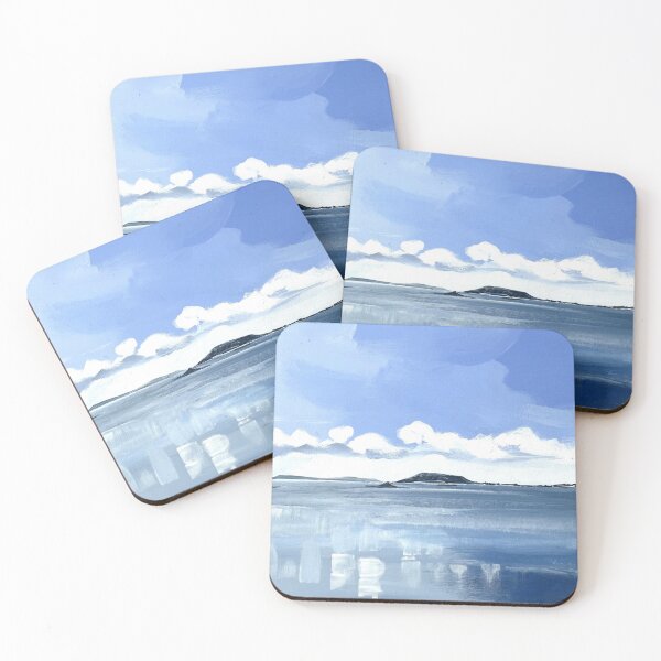 Item preview, ISLAND BLUE Cornish contemporary art painting  designed and sold by SeascapesArtist.