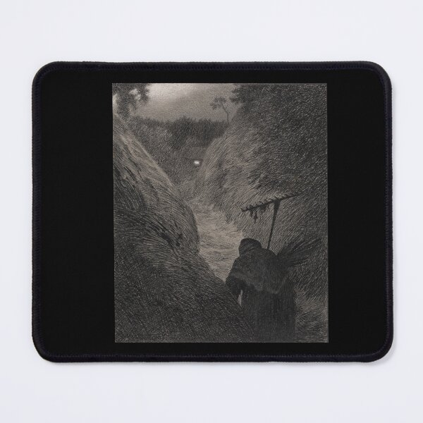 Item preview, Theodor Kittelsen Illustration of the Black Death Pesta Comes designed and sold by TeeARTHY.