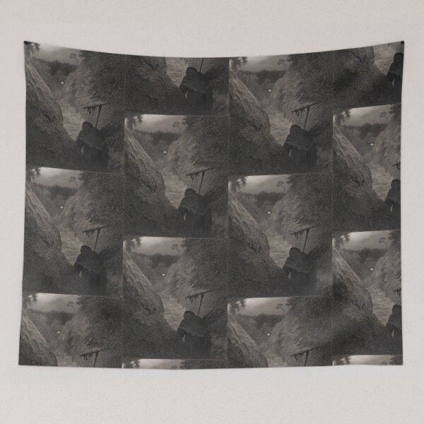 Item preview, Theodor Kittelsen Illustration of the Black Death Pesta Comes designed and sold by TeeARTHY.