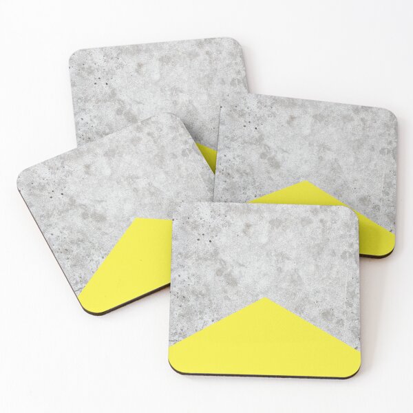 Item preview, Geometric Concrete Arrow Design - Yellow #193 designed and sold by Natural Collective.