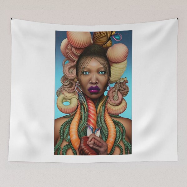 Item preview, Medusa Fear of The Black Woman designed and sold by LoveLightGifts.
