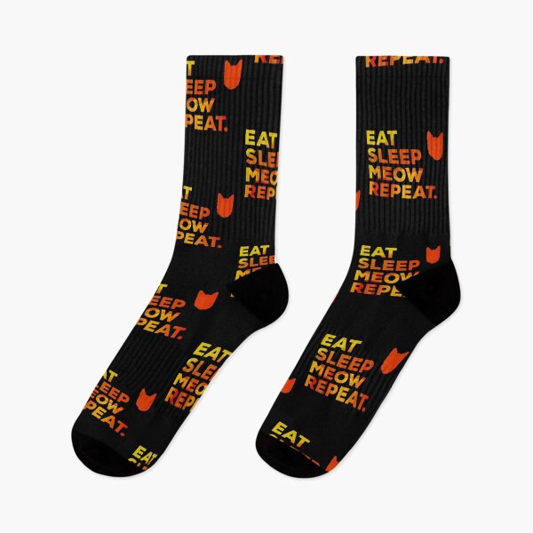 Item preview, Eat Sleep Meow Repeat Cat designed and sold by PetSafari.