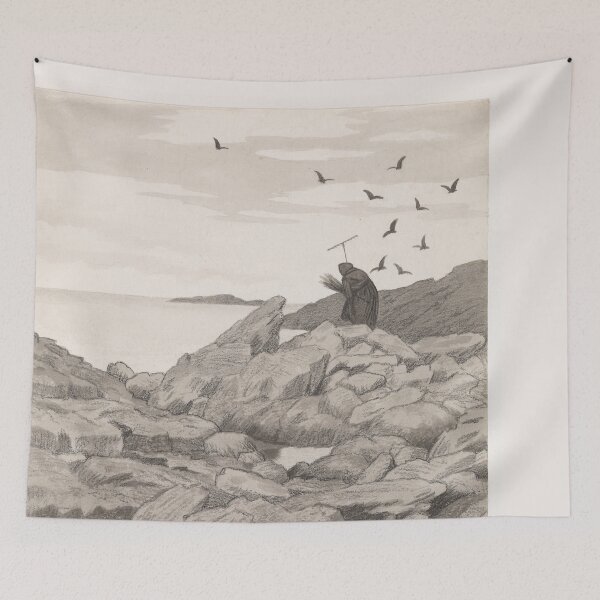 Item preview, Theodor Kittelsen Illustration of the Black Death Pesta drar designed and sold by TeeARTHY.