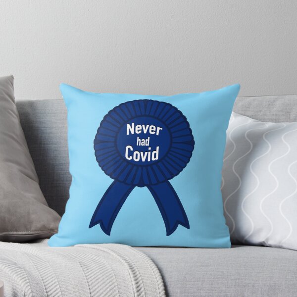 Item preview, Never Had Covid Award Badge blue ribbon designed and sold by MollyTamolly.
