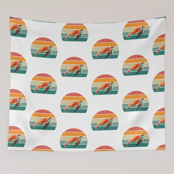Item preview, Sea turtle, sunset design, ocean conservation benefit: giving back by donating 100% of the profit to organizations working to protect the ocean designed and sold by seekingclarity.