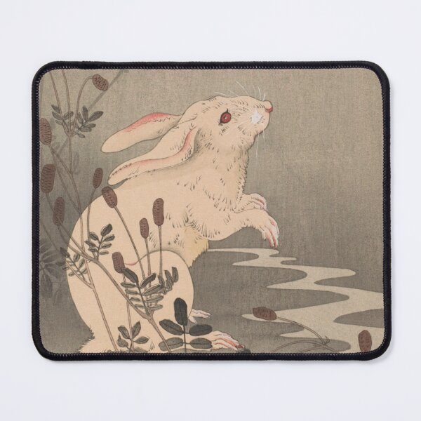 Item preview, Rabbit in moonlight by Ohara Koson HD designed and sold by IliaLobell.