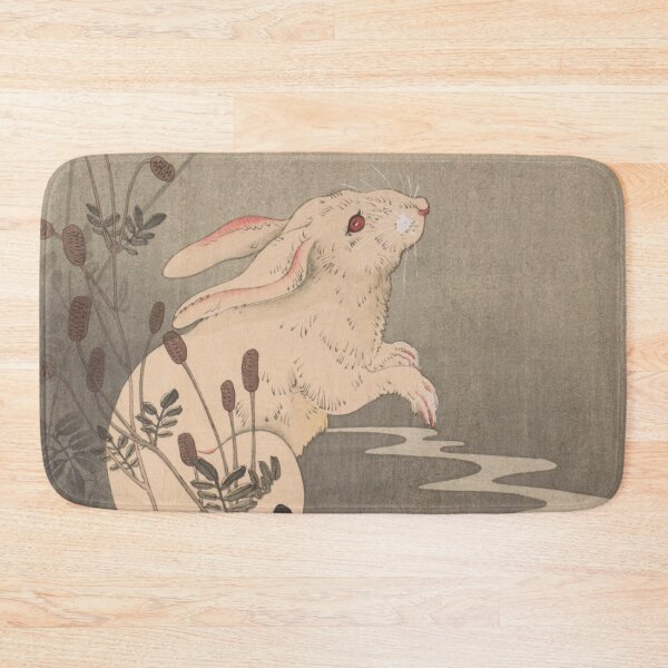 Item preview, Rabbit in moonlight by Ohara Koson HD designed and sold by IliaLobell.