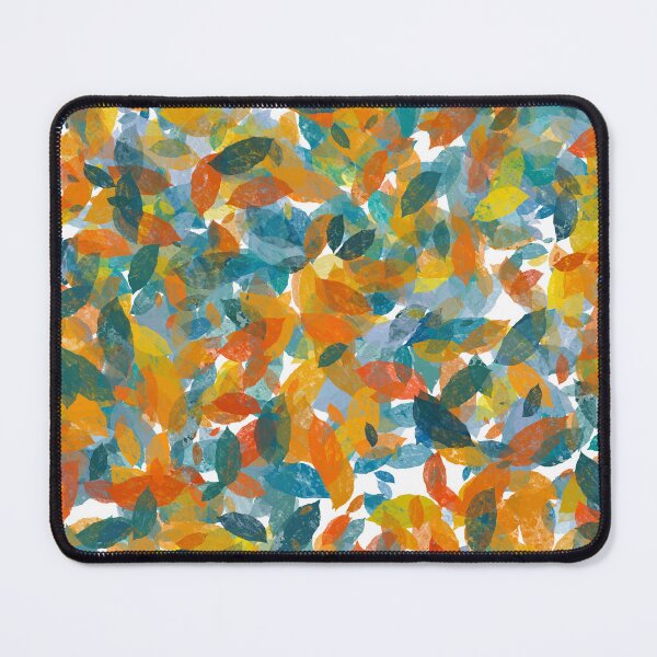 Item preview, Colorful leaves orange teal designed and sold by Zeewind.