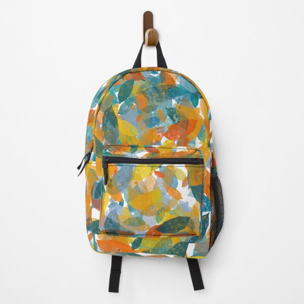 Item preview, Colorful leaves orange teal designed and sold by Zeewind.
