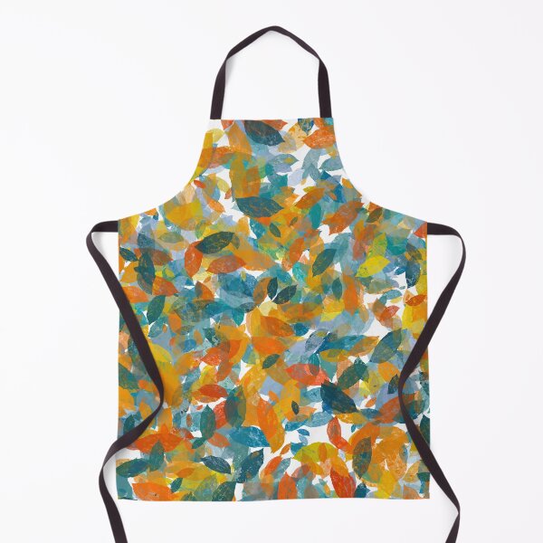Item preview, Colorful leaves orange teal designed and sold by Zeewind.