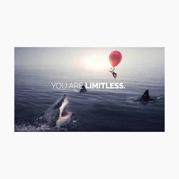Item preview, You'll never be GREAT if you believe in limits! - Motivational Image designed and sold by fearlessmotivat.