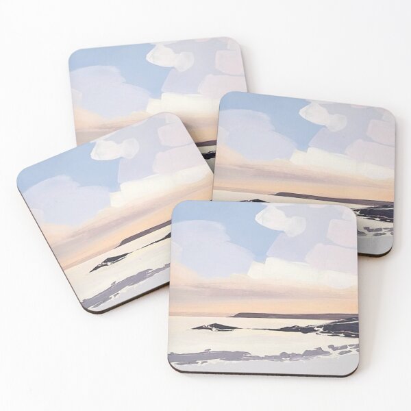 Item preview, BANTHAM SUNDOWN Devon contemporary art painting  designed and sold by SeascapesArtist.