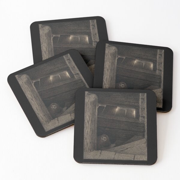 Item preview, Theodor Kittelsen Illustration of the Black Death Plague on the stairs designed and sold by TeeARTHY.
