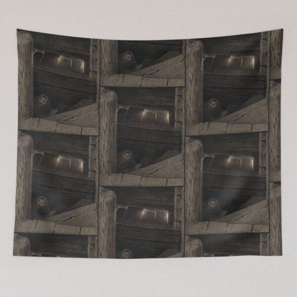 Item preview, Theodor Kittelsen Illustration of the Black Death Plague on the stairs designed and sold by TeeARTHY.