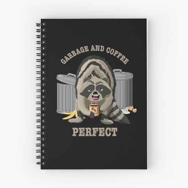 Item preview, Funny garbage and  Coffee raccoon illustration  designed and sold by TipTopTapo.