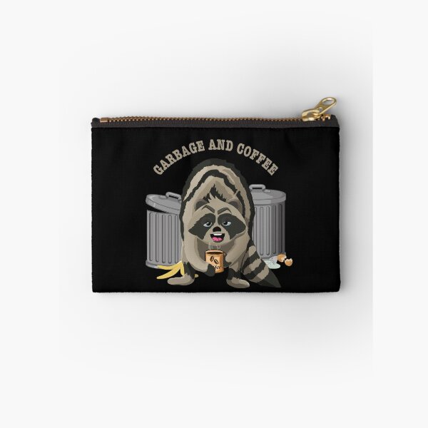 Item preview, Funny garbage and  Coffee raccoon illustration  designed and sold by TipTopTapo.