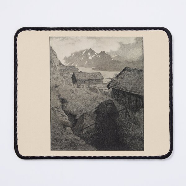 Item preview, Theodor Kittelsen Illustration of the Black Death (She rushes around the country.), 1900 designed and sold by TeeARTHY.
