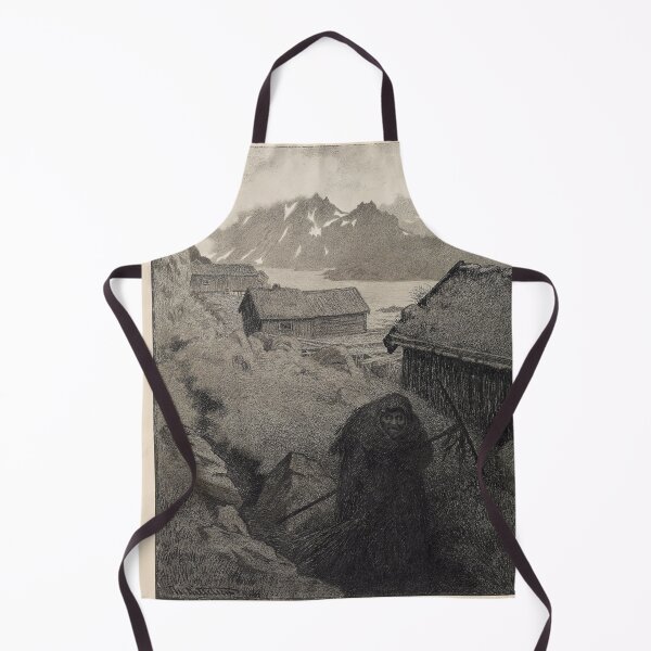 Item preview, Theodor Kittelsen Illustration of the Black Death (She rushes around the country.), 1900 designed and sold by TeeARTHY.