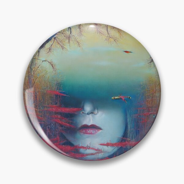 Item preview, landscape with misterious face designed and sold by bogfl.