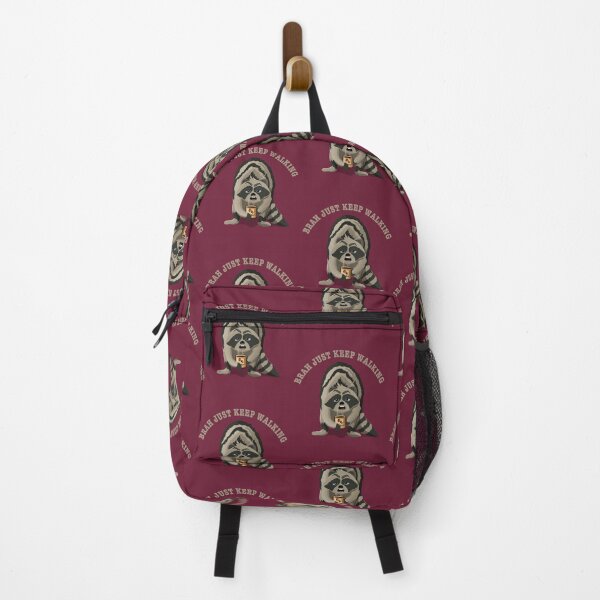 Item preview, Brah just keep walking Coffee raccoon illustration designed and sold by TipTopTapo.
