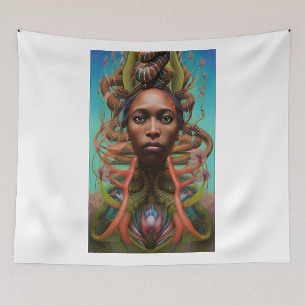 Item preview,  Medusa Fear of The Black Woman designed and sold by LoveLightGifts.